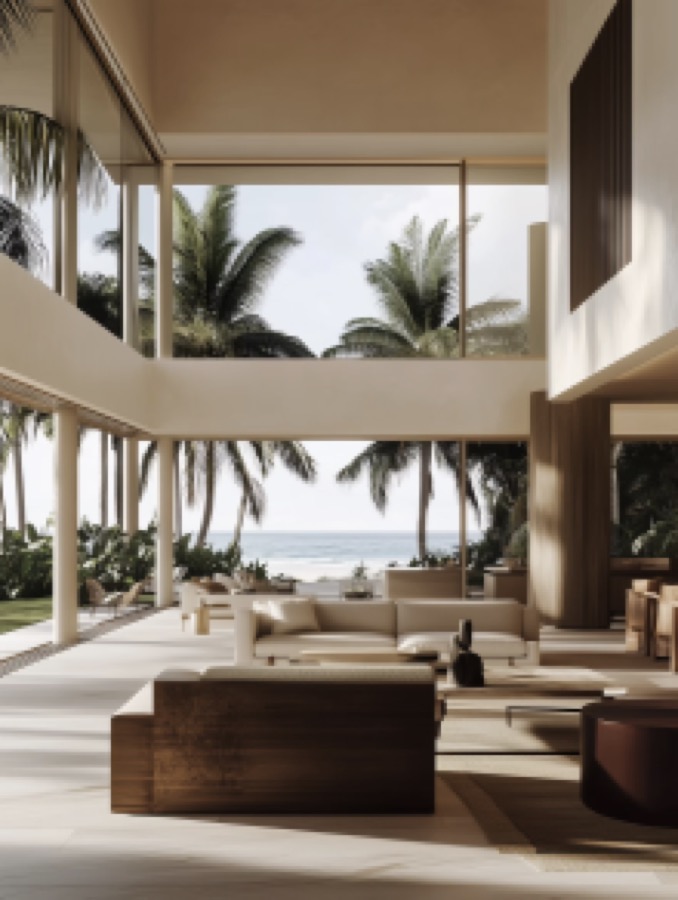Poolside seating